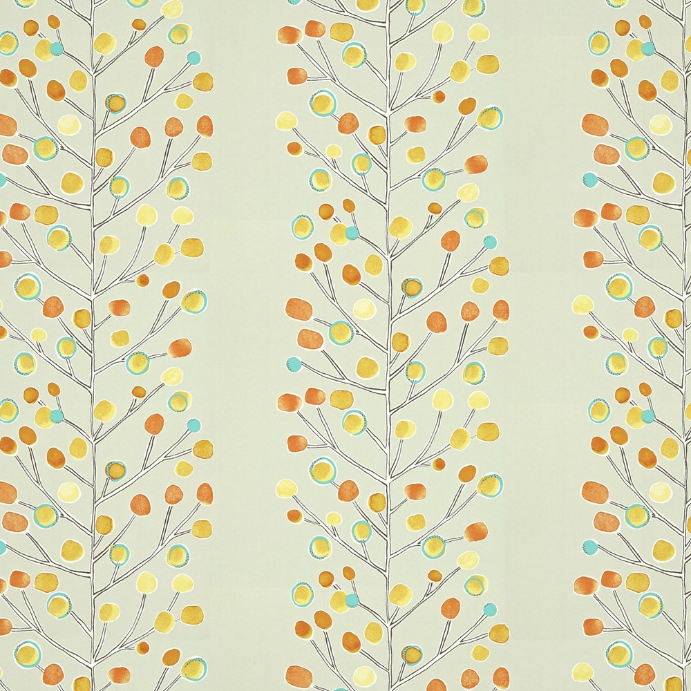 Melinki Wallpaper 112267 by Scion in Peacock Blue Lime Neutral